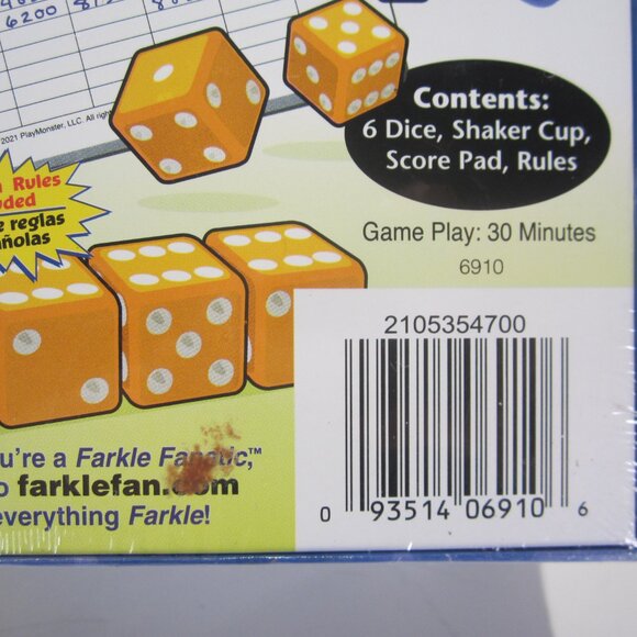 Farkle the Classic Dice-Rolling, Risk-Taking Game - New - Sealed - Picture 6 of 9